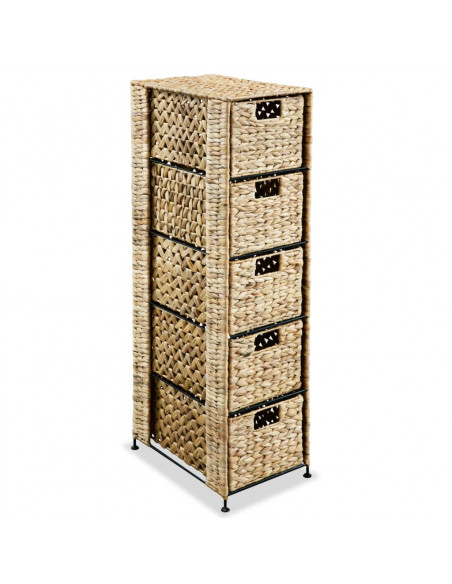 Armadietto Portaoggetti 5 Cesti 25,5x37x100 cm Giacinto d'Acqua