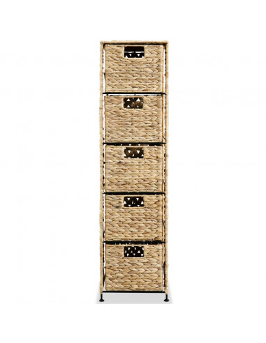 Armadietto Portaoggetti 5 Cesti 25,5x37x100 cm Giacinto d'Acqua