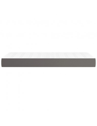 Materasso a Molle Grigio 100x200x20 cm in Similpelle