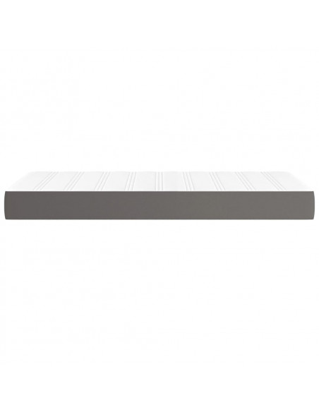 Materasso a Molle Grigio 100x200x20 cm in Similpelle
