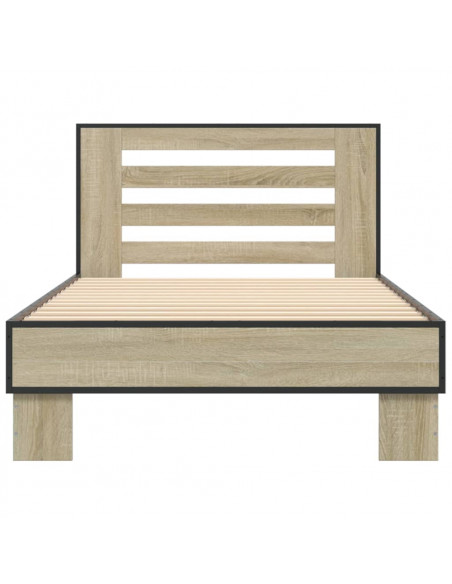 Giroletto Rovere Sonoma 100x200 cm Legno Multistrato e Metallo
