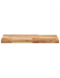 Piano da Bagno Finitura a Olio 100x40x4 cm in Legno di Acacia 2
