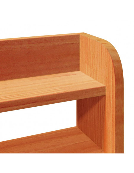 Letto senza Materasso Marrone Cera 90x200 cm Legno di Pino