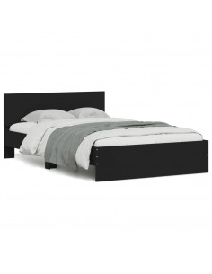 Giroletto con Testiera Nero 135x190 cm 2