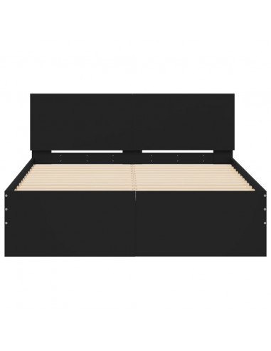 Giroletto con Testiera Nero 135x190 cm