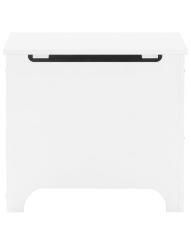 Contenitore con Coperchio RANA Bianco 60x49x54 cm Massello Pino