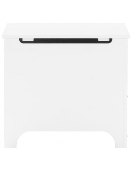 Contenitore con Coperchio RANA Bianco 60x49x54 cm Massello Pino