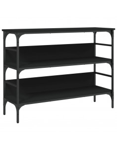 Tavolino Consolle Nero 100x32x75 cm in Legno Multistrato 2