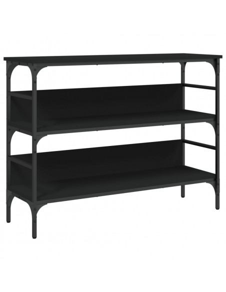 Tavolino Consolle Nero 100x32x75 cm in Legno Multistrato