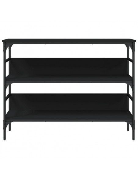 Tavolino Consolle Nero 100x32x75 cm in Legno Multistrato