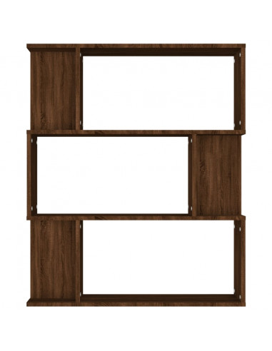 Libreria/Divisorio Rovere Marrone 80x24x96 cm Legno Multistrato