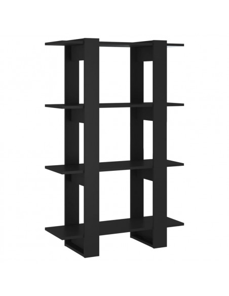 Libreria/Divisorio Nero 80x30x123,5 cm