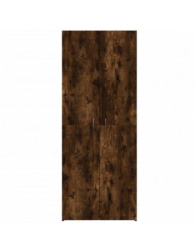 Schedario Rovere Fumo 60x32x153 cm in Truciolato