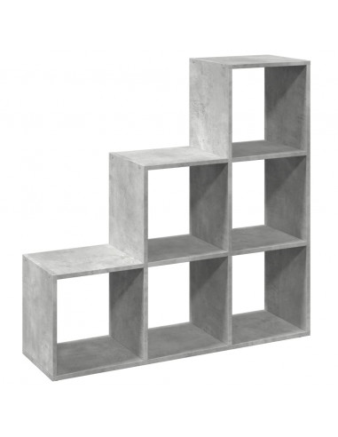 Libreria Divisorio 3Ripiani Grigio Cemento 99x29x99 Truciolato