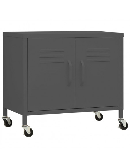 Armadietto Antracite 60x35x56 cm in Acciaio