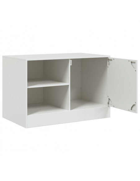 Mobili TV 2 pz Bianchi 67x39x44 cm in Acciaio