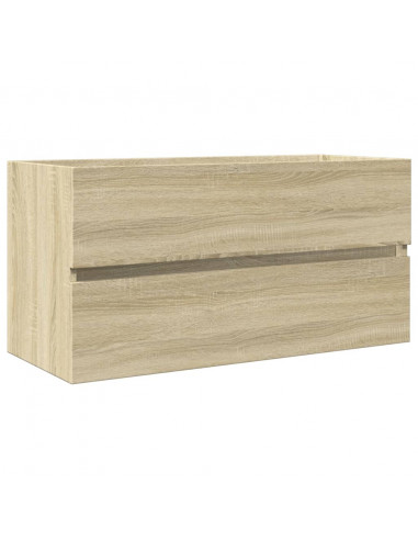 Set Mobili da Bagno 2 pz in Ceramica e Legno Multistrato