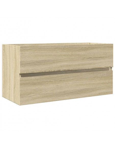 Set Mobili da Bagno 2 pz in Ceramica e Legno Multistrato