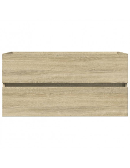 Set Mobili da Bagno 2 pz in Ceramica e Legno Multistrato