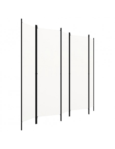 Paravento a 5 Pannelli Bianco 250x180 cm
