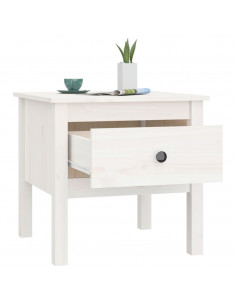 Tavolini 2 pz Bianchi 50x50x49 cm Legno Massello di Pino 2