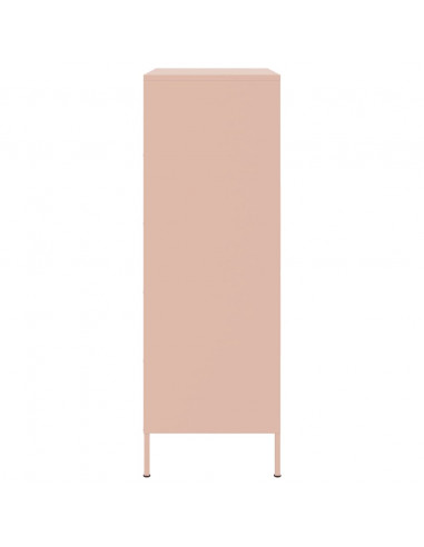 Credenza Rosa 68x39x113 cm in Acciaio