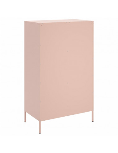 Credenza Rosa 68x39x113 cm in Acciaio
