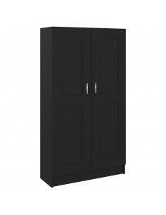 Libreria Nera 82,5x30,5x150 cm in Legno Multistrato 2