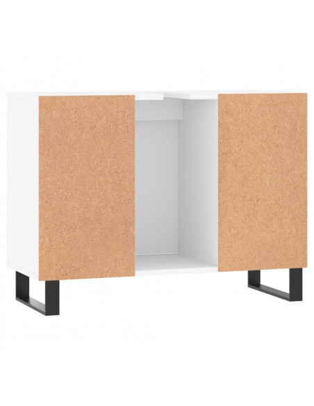 Mobile da Bagno Bianco 80x33x60 cm in Legno Multistrato