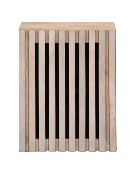 Mobile da Bagno a Parete 38x34x48 cm in Legno Massello di Mango