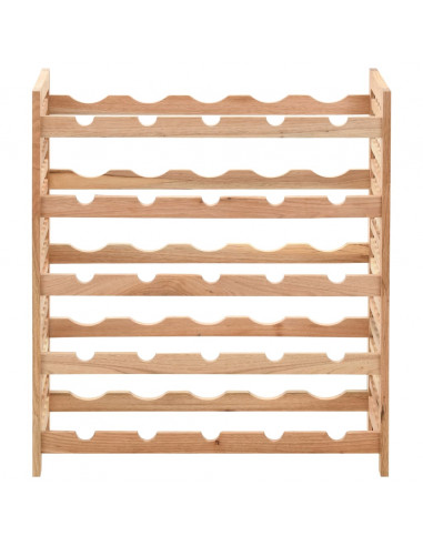 Portavini da 25 Bottiglie in Massello di Noce 63x25x73 cm