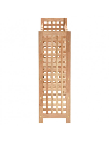 Portavini da 25 Bottiglie in Massello di Noce 63x25x73 cm