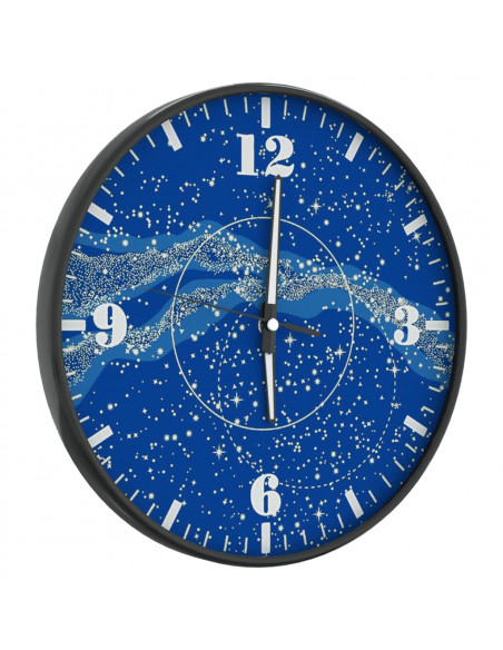 Orologio a Parete con Ore e Lancette Luminose Blu Ø30 cm