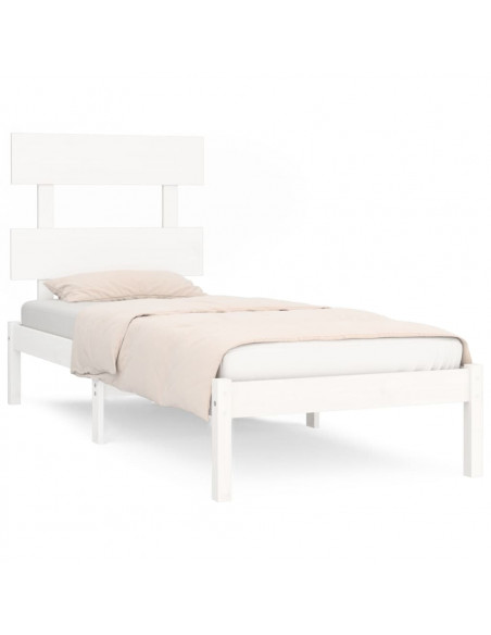 Giroletto Bianco in Legno Massello 90x190 cm Single