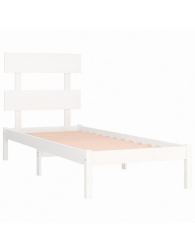 Giroletto Bianco in Legno Massello 90x190 cm Single