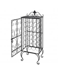 Portabottiglie per 28 Bottiglie di Vino in Metallo 2