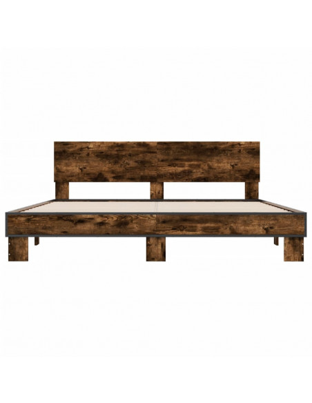Giroletto Rovere Fumo 180x200 cm in Legno Multistrato Metallo