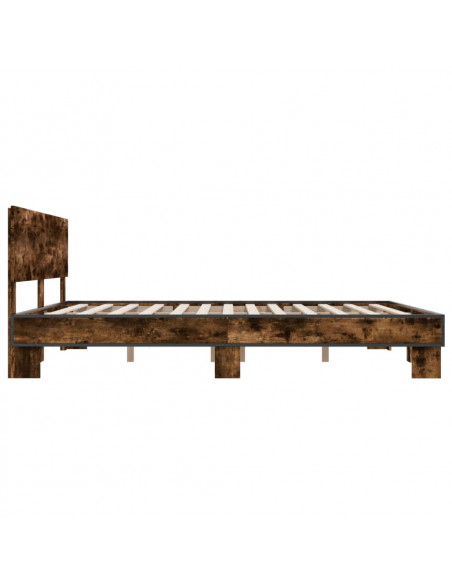Giroletto Rovere Fumo 180x200 cm in Legno Multistrato Metallo