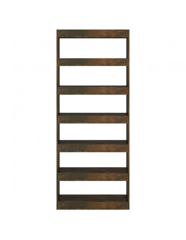 Libreria/Divisorio Rovere Fumo 80x30x198 cm in Truciolato