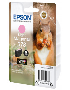 Epson Squirrel Singlepack Light Magenta 378 Claria Photo HD Ink 2