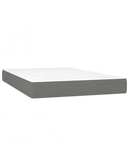 Materasso a Molle Insacchettate Grigio Scuro 120x200x20 cm