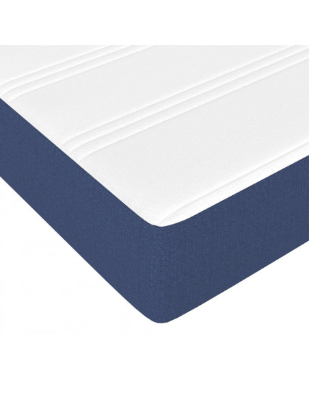 Materasso a Molle Blu 90x190x20 cm in Tessuto