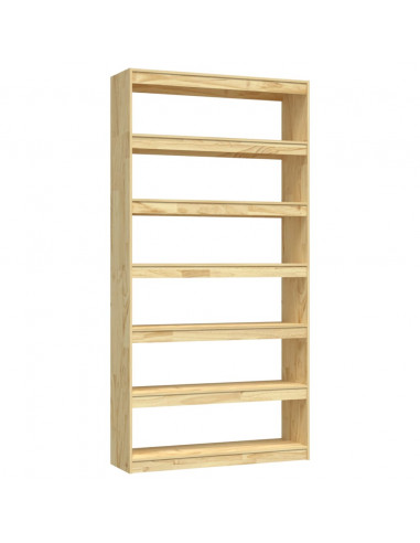 Libreria/Divisorio 100x30x200 cm Legno Massello di Pino