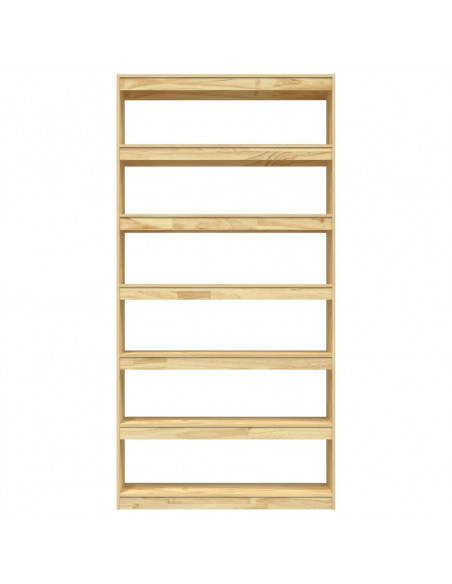 Libreria/Divisorio 100x30x200 cm Legno Massello di Pino