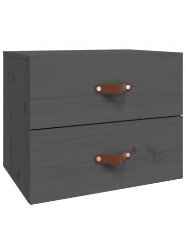 Comodini a Muro 2 pz Grigio 50x36x40 cm