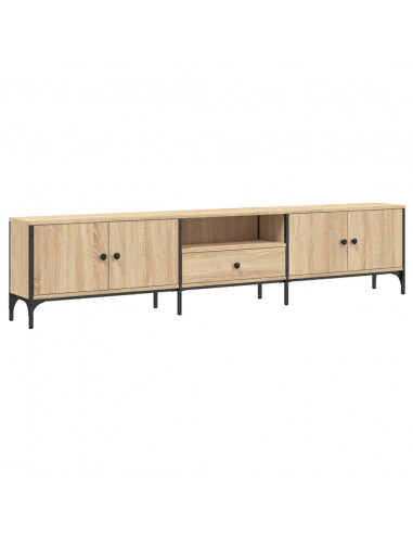 Mobile TV Cassetto Rovere Sonoma 200x25x44 cm Legno Multistrato