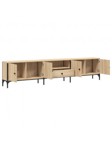 Mobile TV Cassetto Rovere Sonoma 200x25x44 cm Legno Multistrato