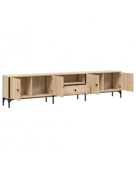 Mobile TV Cassetto Rovere Sonoma 200x25x44 cm Legno Multistrato