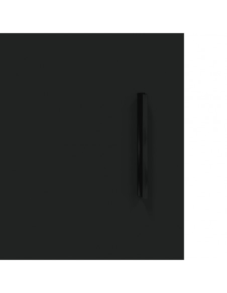 Armadietto a Muro Nero 60x31x60 cm in Legno Multistrato