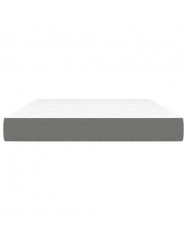 Materasso a Molle Insacchettate Grigio Scuro 140x190x20 cm